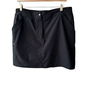 32 Degrees Skirt Skort Black Active Shorts Pockets Athletic Golf Tennis Large